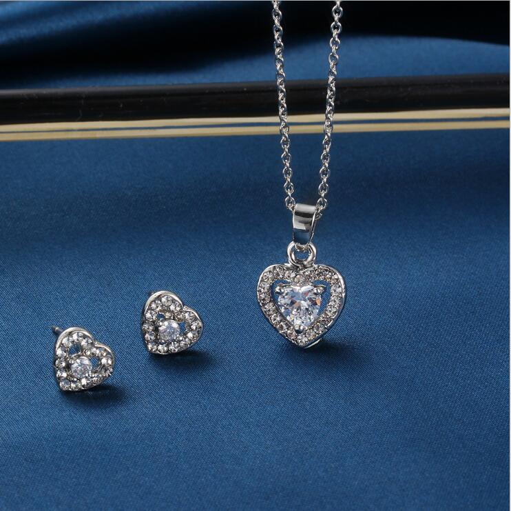 Shiny love zircon necklaces earring jewel set GSFS058 fashion women gift Earrings Necklace Wedding Jewelry Sets
Shiny love zircon necklaces earring jewel set GSFS058 fashion women gift Earrings Necklace Wedding Jewelry Sets