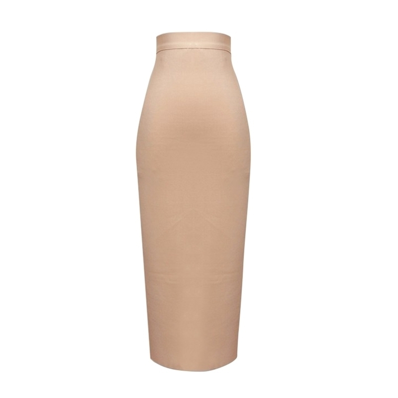 13 Colors Fashion Women Sexy Pink Yellow Bandage Skirt Elastic Elegant Pencil Skirts 78cm 210621