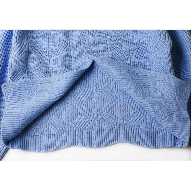 2 Pieces Set Vintage Knitting Twist Slit Back Backless Sweat Korea Clothing Women Pleated Mini Skirt Long sleeve Knitwear Jumper 210429