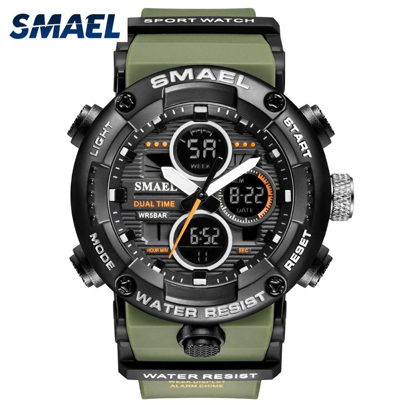 Wristwatches Sport Watches Men Military Watch Digital LED Light 50M Waterproof Wristwatch Stopwatch Clock For Male 8038 Quartz Sports, Black
Wristwatches Sport Watches Men Military Watch Digital LED Light 50M Waterproof Wristwatch Stopwatch Clock For Male 8038 Quartz Sports, Black