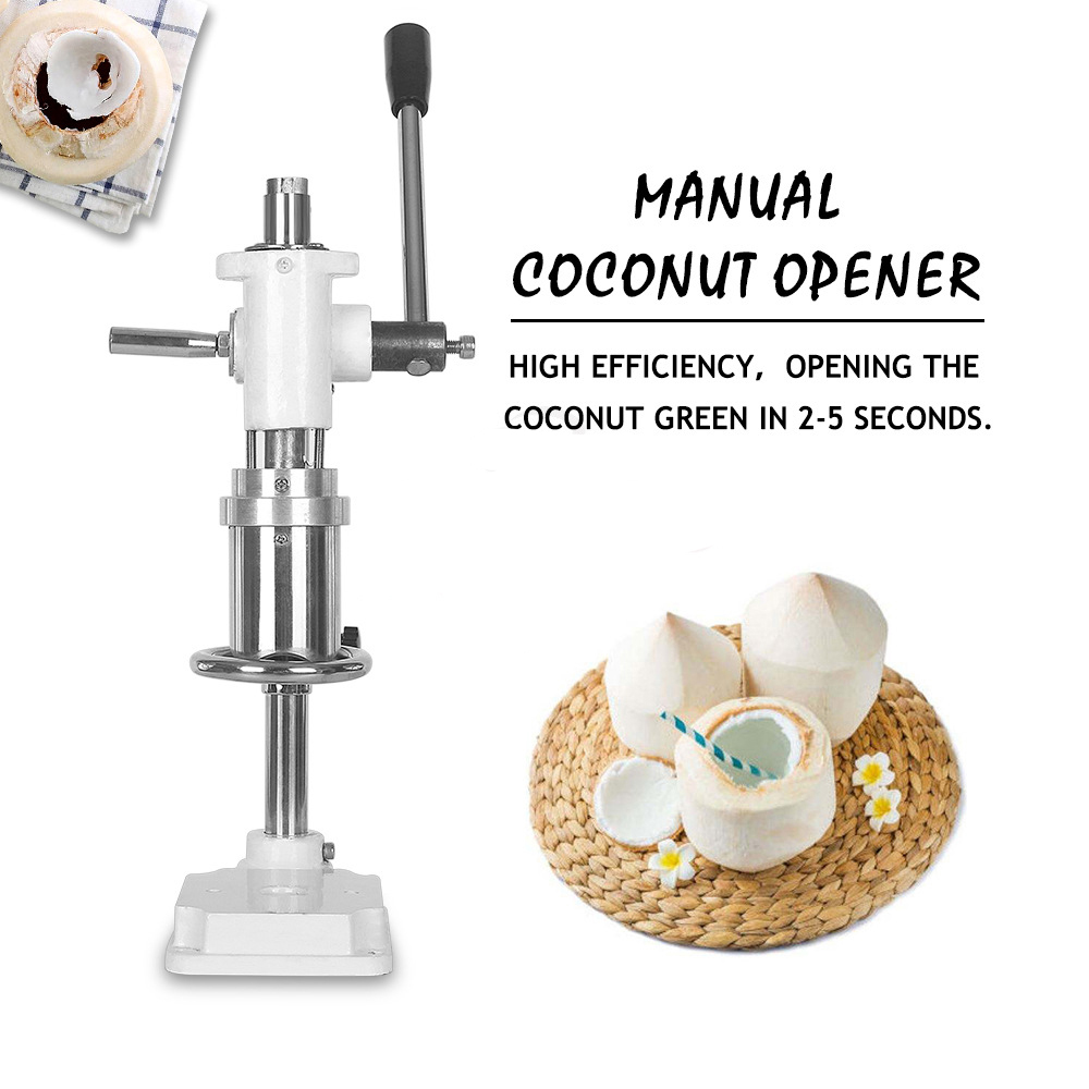 Commercial Lever Style Openers Hand Press Green Coconut Opening Holing Machine Small Manual Fresh Coconuts Hole Punching Machines