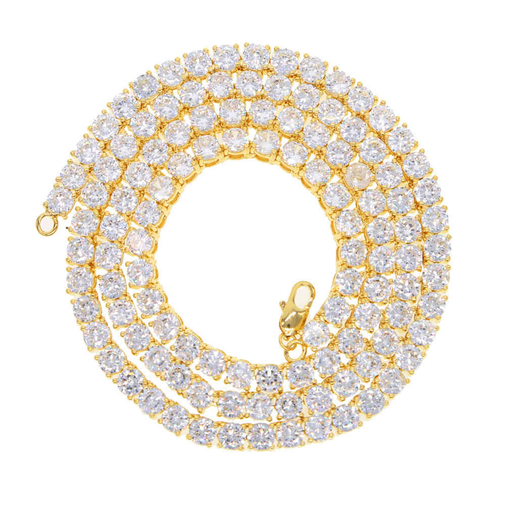 Hip hop Necklace Iced Out 1 Row cubic zirconia Choker Bling Crystal Tennis Chain Necklace 46 61 71cm long fashion necklace X0509
Hip hop Necklace Iced Out 1 Row cubic zirconia Choker Bling Crystal Tennis Chain Necklace 46 61 71cm long fashion necklace X0509