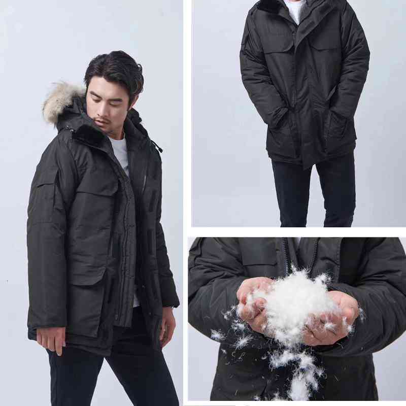 Men's Down & Parkas Outerwear Coats Winter outdoor leisure sports down jacket white duck windproof parker long leather collar cap warm real wolf fur TET9, Photo style and color
Men's Down & Parkas Outerwear Coats Winter outdoor leisure sports down jacket white duck windproof parker long leather collar cap warm real wolf fur TET9, Photo style and color