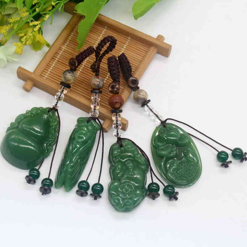 Key Rings Cinnabar Chain Chinese Style Pendant Bag Mobile Phone Accessories High Grade Car Ring 2021