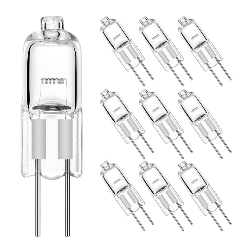 10pcs G4 Halogen Bulb 12V 10W 20W 35W G 4 Halogens Bulbs Light Globe Lot JC Bi-Pin LED Lamp Warm White Replace LEDs Lamps