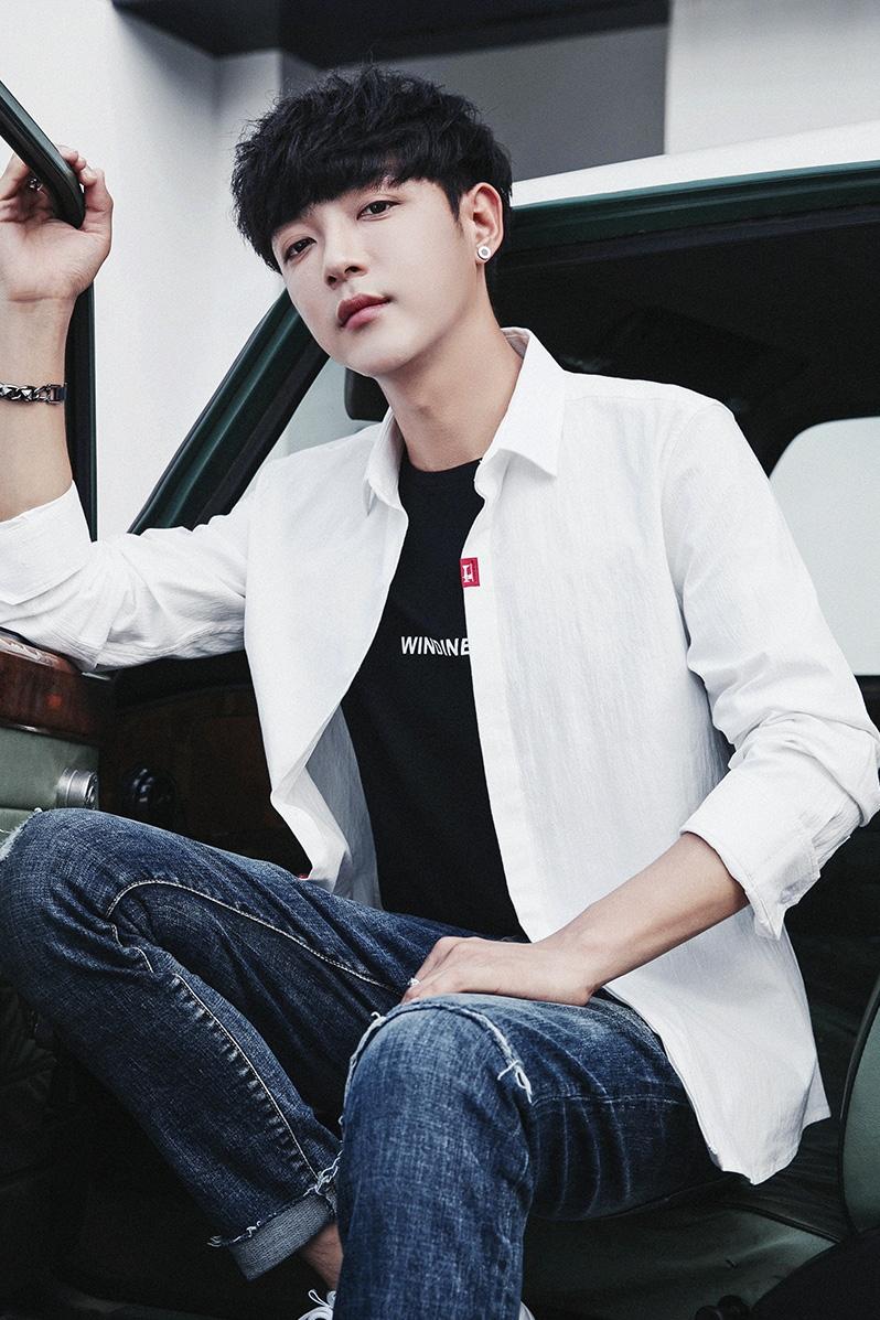 White Shirt Male Long Sleeve Cotton Students Pure Color Youth Korean Slimming Oxford Textile Autumn Top Men's Casual Shirts