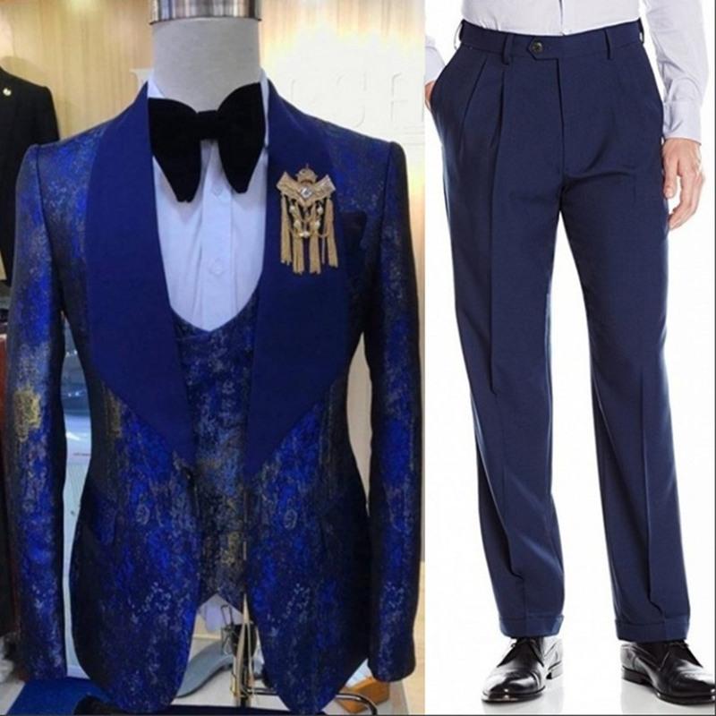 Men' Suits & Blazers Arrival One Button Groomsmen Shawl Lapel Groom Tuxedos Men Wedding/Prom Blazer ( Jacket+Pants+Vest+Tie, Same as image9
Men' Suits & Blazers Arrival One Button Groomsmen Shawl Lapel Groom Tuxedos Men Wedding/Prom Blazer ( Jacket+Pants+Vest+Tie, Same as image9