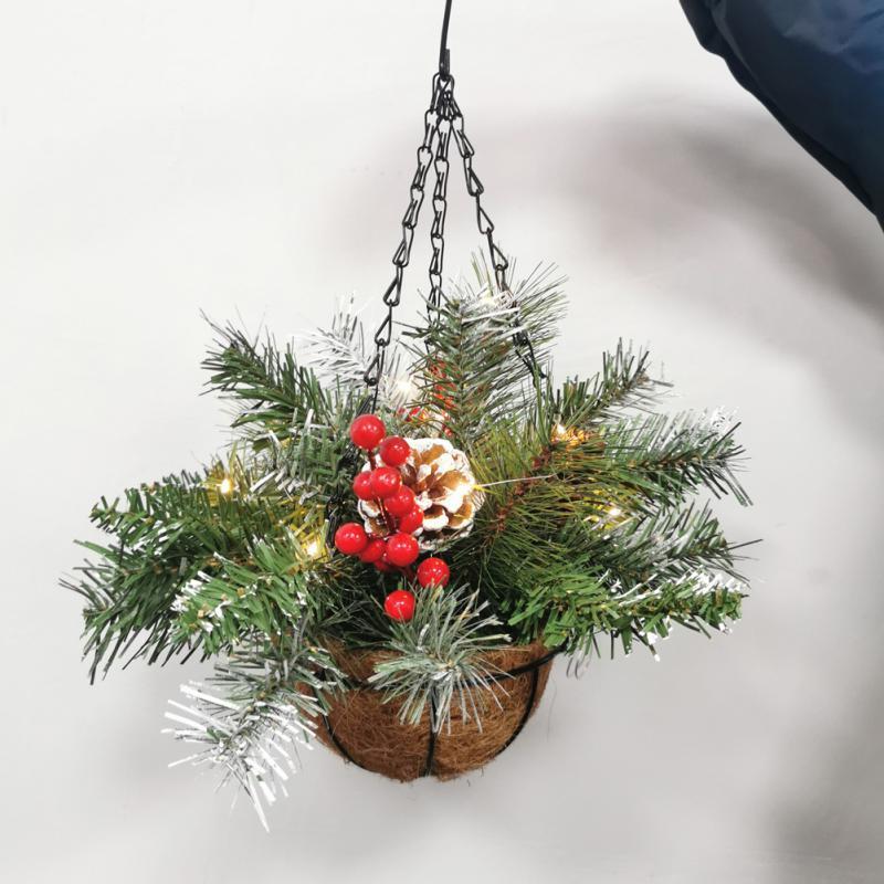 Christmas Decorations Hanging Basket Garland Year Pendant Artificial Sling LED Light
Christmas Decorations Hanging Basket Garland Year Pendant Artificial Sling LED Light