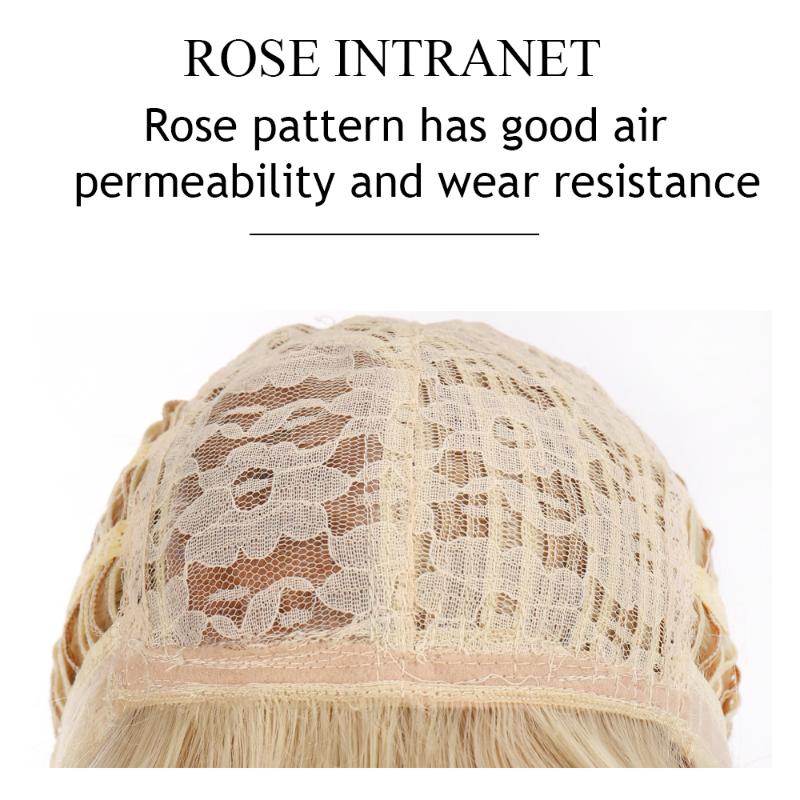 Synthetic Wigs LVHAN Long Big Wave Light Brown Ladies Wig Water Heat-resistant Fashion Hair