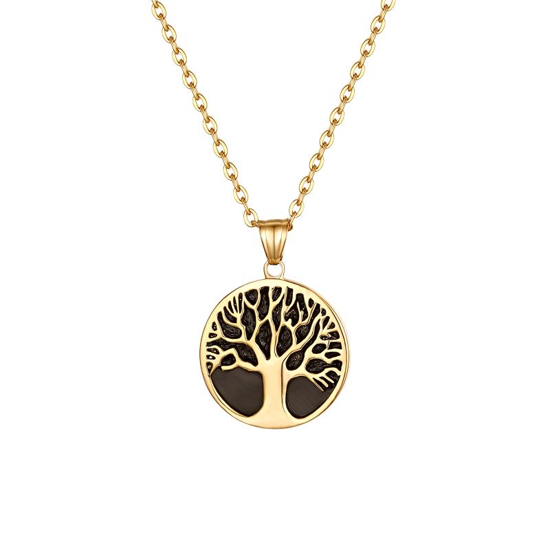 Fashion Gold Color Tree Of Life Pendant Necklace Stainless Steel 23 Inch Chain Bijoux Collier Women Jewelry Gift Chains
Fashion Gold Color Tree Of Life Pendant Necklace Stainless Steel 23 Inch Chain Bijoux Collier Women Jewelry Gift Chains