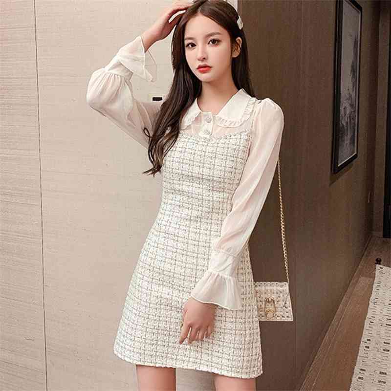 Tweed Dress Women Spring Autumn Vintage Wool Plaid Patchwork Elegant Woolen Ladies Office Vestidos 210520, Photo color
Tweed Dress Women Spring Autumn Vintage Wool Plaid Patchwork Elegant Woolen Ladies Office Vestidos 210520, Photo color