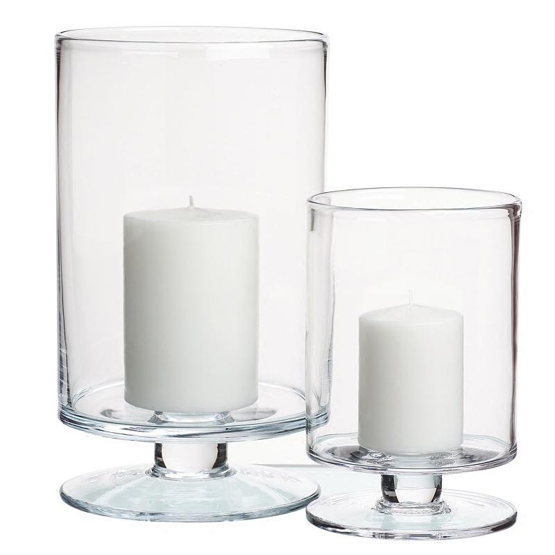 Candle Holders Modern Transparent Handmade Glass Candlestick High Foot Open Ended Cydrical Romantic Wedding Home Decoration