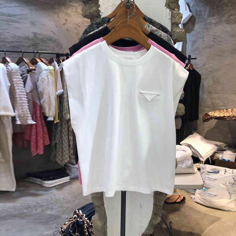 Nomikuma Summer New Sleeveless Graphic T Shirts Causal Solid O-neck Woman Tee Tops Korean Elegant Femme Tshirt 6H502 210427