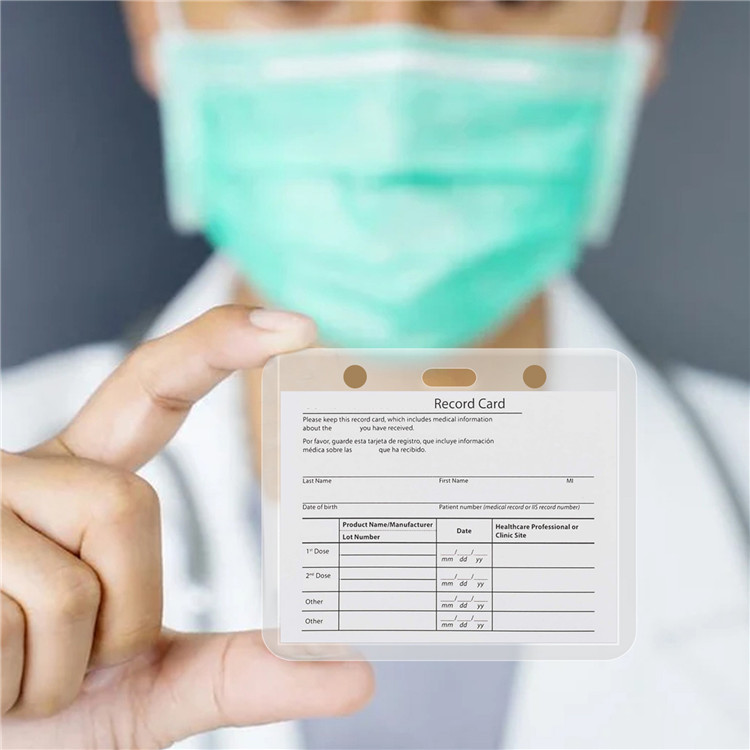 CDC Vaccinate Card Holder Case Files 4X3 Inch Immunization Record Vaccination Cards Protector Clear Vinyl Plastic Sleeve Waterproof Business
CDC Vaccinate Card Holder Case Files 4X3 Inch Immunization Record Vaccination Cards Protector Clear Vinyl Plastic Sleeve Waterproof Business