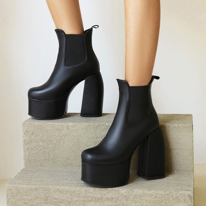 dress shoes classic design black punk style elastic microfiber shoes women ankle boots autumn winter high heel platform riding 48u
dress shoes classic design black punk style elastic microfiber shoes women ankle boots autumn winter high heel platform riding 48u