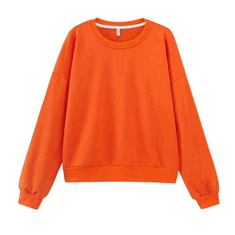 Toppies Green Sweatshirts sudaderas Pull femme Harajuku Candy Color Terry Hoodies Female Tops 211108