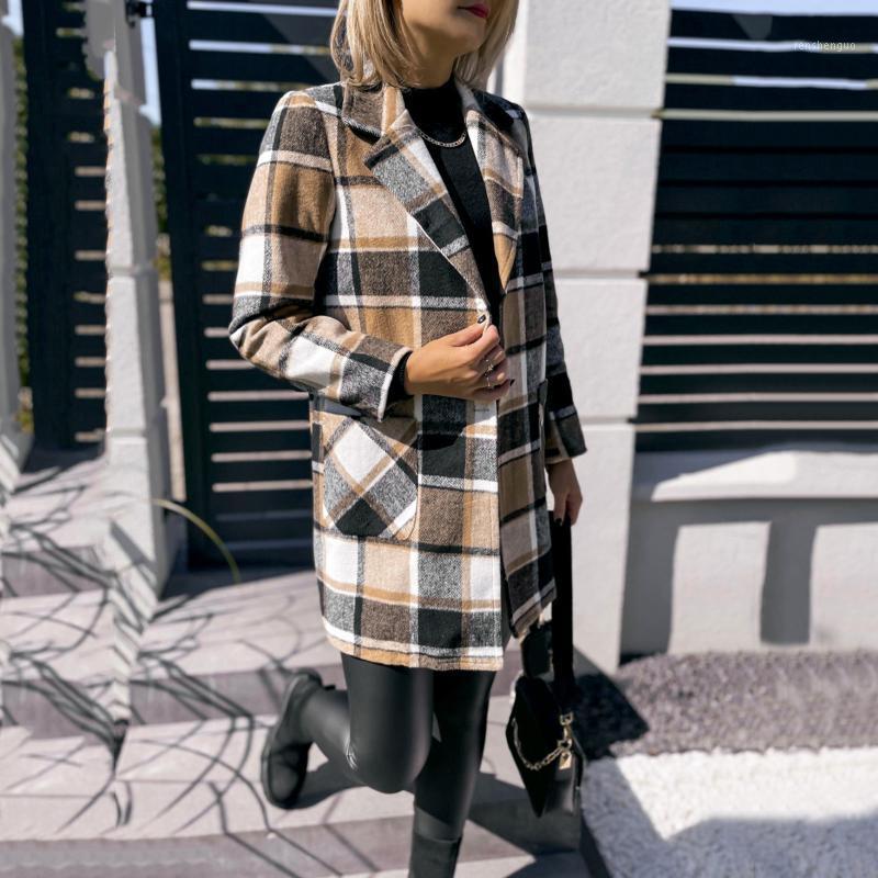 Women' Wool & Blends Casual Women Turn-down Collar Coat Vintage Plaid Long Cardigan Winter Sleeve Tops Outwear, Black
Women' Wool & Blends Casual Women Turn-down Collar Coat Vintage Plaid Long Cardigan Winter Sleeve Tops Outwear, Black
