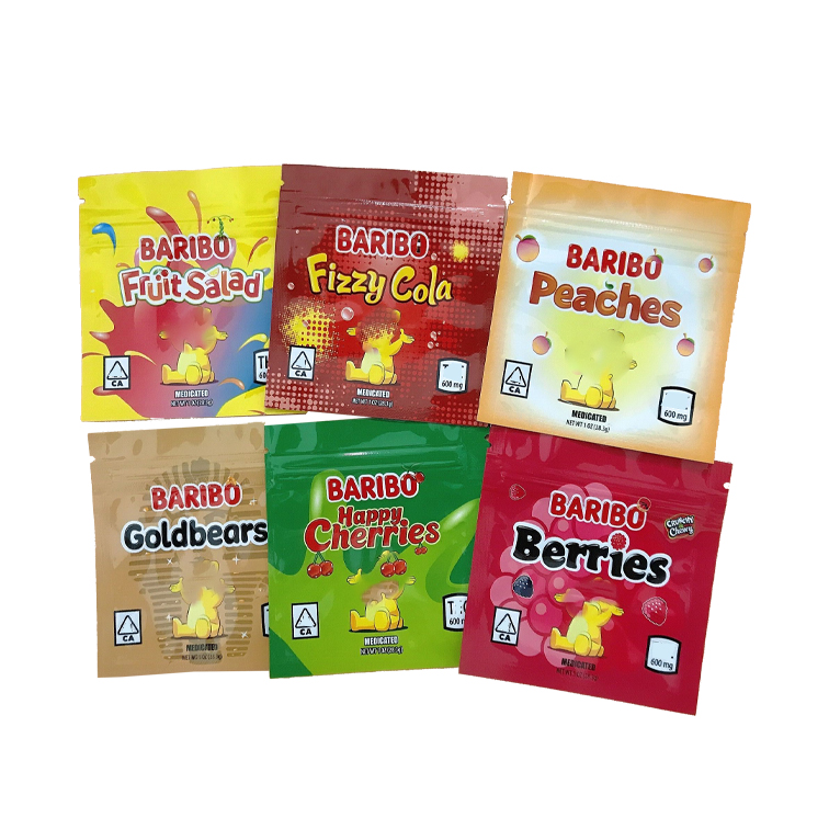600mg Baribo Goldbear Gummy Bags Berries Happy Cherries Fruit Salad Fizzy Cola Peaches Trolli Trrlli Errlli Edible Snack Bags
600mg Baribo Goldbear Gummy Bags Berries Happy Cherries Fruit Salad Fizzy Cola Peaches Trolli Trrlli Errlli Edible Snack Bags