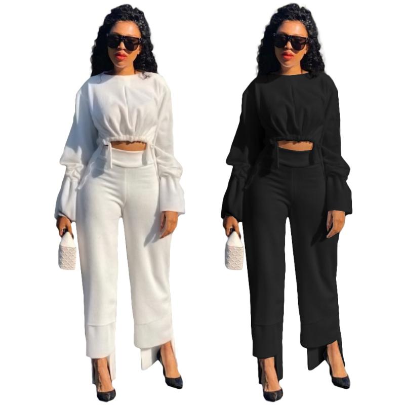Women's Two Piece Pants Two-piece Suit Fashion Sleeve Pleated Irregular Trouser Leg Milk Silk Ground Wool Casual Women, White
Women's Two Piece Pants Two-piece Suit Fashion Sleeve Pleated Irregular Trouser Leg Milk Silk Ground Wool Casual Women, White