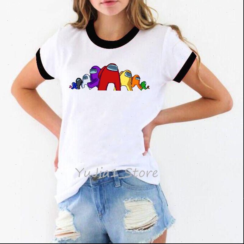 Rainbow Game Women Tops Among Us T Shirt Summer Funny Tshirt Female Harajuku Kawaii Clothes Haut Femme Tumble Top Tee, White
Rainbow Game Women Tops Among Us T Shirt Summer Funny Tshirt Female Harajuku Kawaii Clothes Haut Femme Tumble Top Tee, White