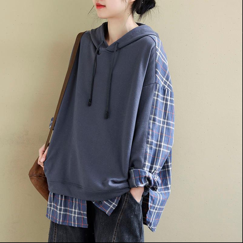 spring korea fashion patchwork plaid women hoodies casual long sleeve loose hoody ladies hoodie clothing plus size s806, Black
spring korea fashion patchwork plaid women hoodies casual long sleeve loose hoody ladies hoodie clothing plus size s806, Black