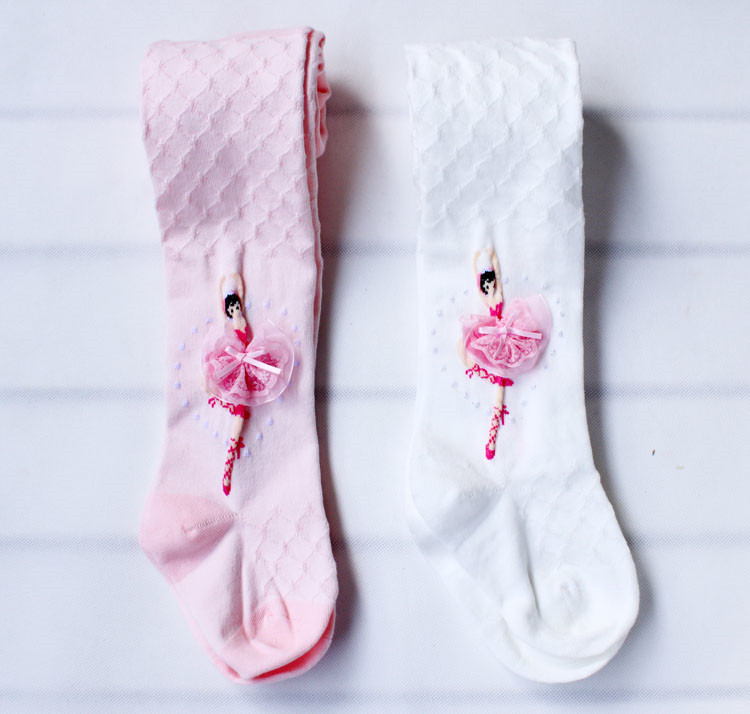 Fashion Kids Girls Leggings Socks Toddler Baby Cartoon Dance Ballet Pantyhose Tights Girl Children Mesh Diamond Shape & Hosiery For 3-10T