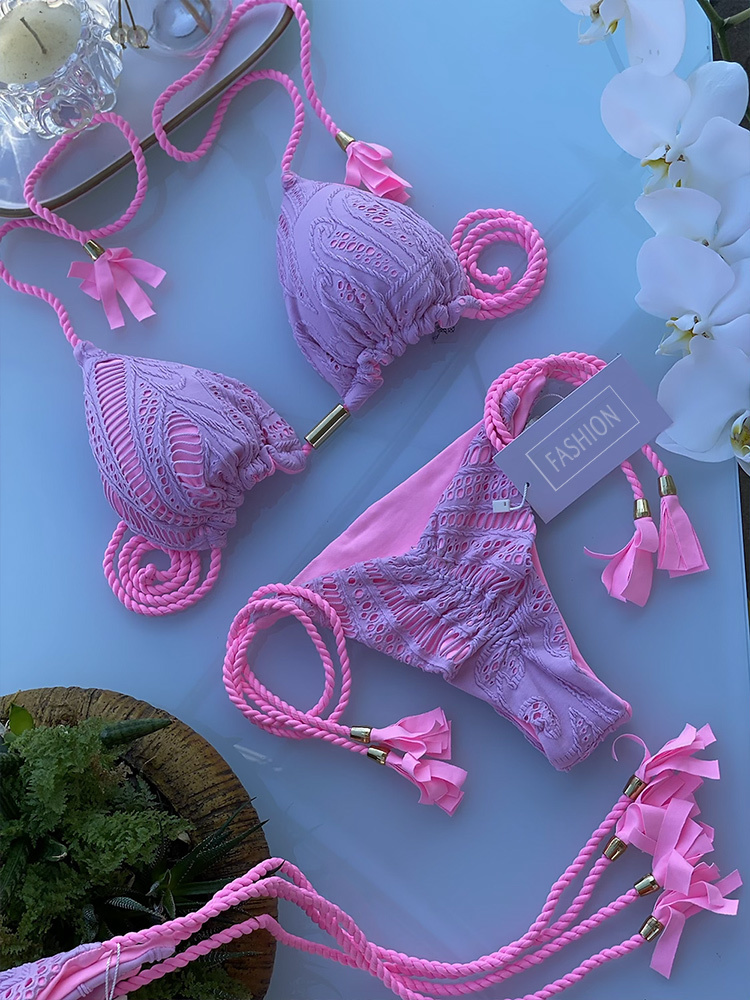 Miyouj Thong Bikini Set Blue Color Swimsuit Woman Sexy Bathing Suits Two Piece Bikinis Triangle Bandage Female Beachwear 26