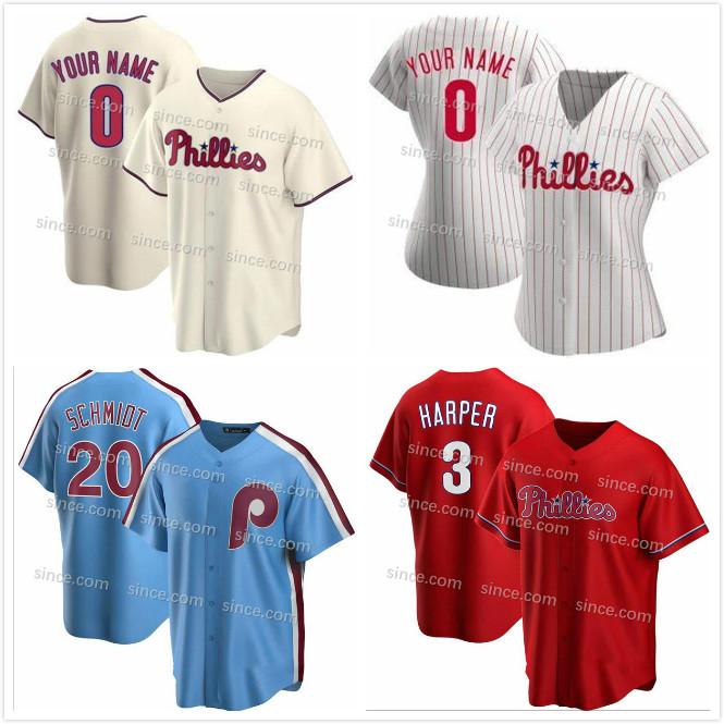 Custom S-6XL Bryce 3 Baseball Jerseys 20 Mike Schmidt Harper 10 Darren Daulton McCutchen Aaron Nola Realmuto Franco Dykstra Williams Bruce, Blue;black
Custom S-6XL Bryce 3 Baseball Jerseys 20 Mike Schmidt Harper 10 Darren Daulton McCutchen Aaron Nola Realmuto Franco Dykstra Williams Bruce, Blue;black