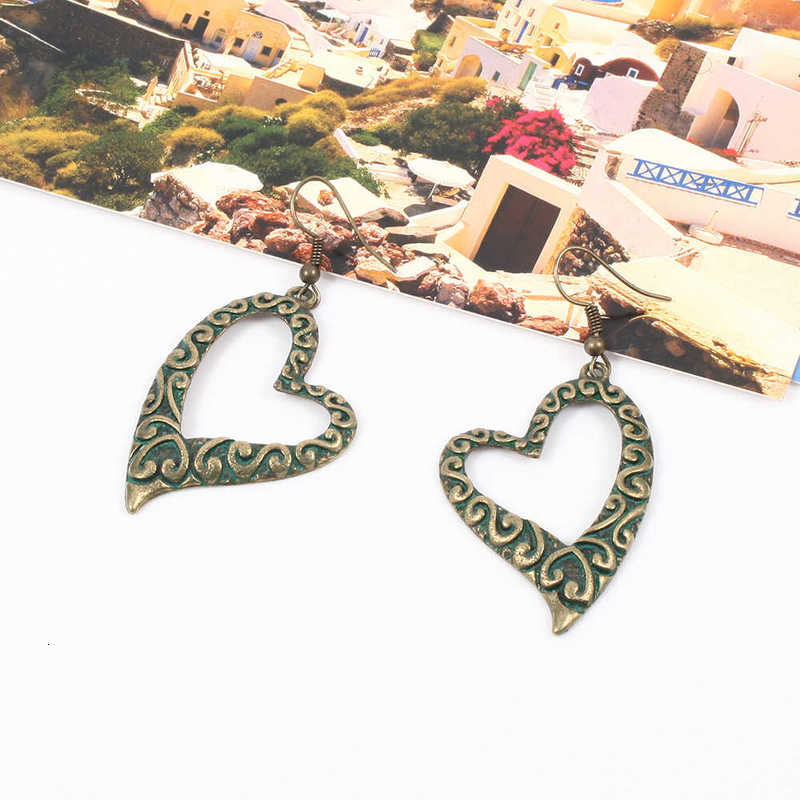 earring hollow out love simple carving temperament metal texture exaggeration personality earrings, Golden
earring hollow out love simple carving temperament metal texture exaggeration personality earrings, Golden