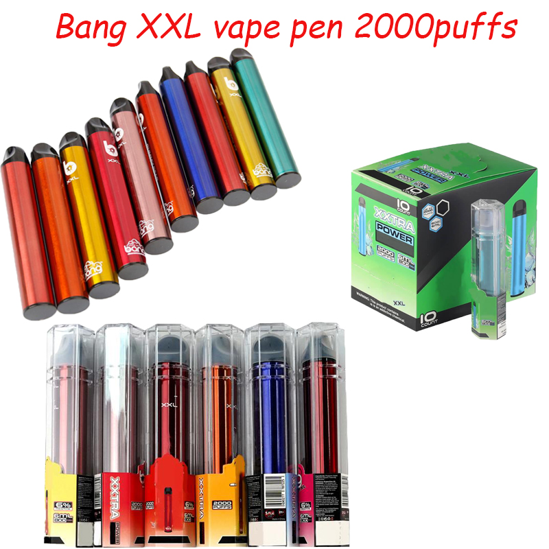 Factory Bang XXL Disposable Vape Pen Pod Electronic Cigarettes 6ml Empty Pods 2000 Puffs Bulk DHL Free vs bangxl vapes
Factory Bang XXL Disposable Vape Pen Pod Electronic Cigarettes 6ml Empty Pods 2000 Puffs Bulk DHL Free vs bangxl vapes