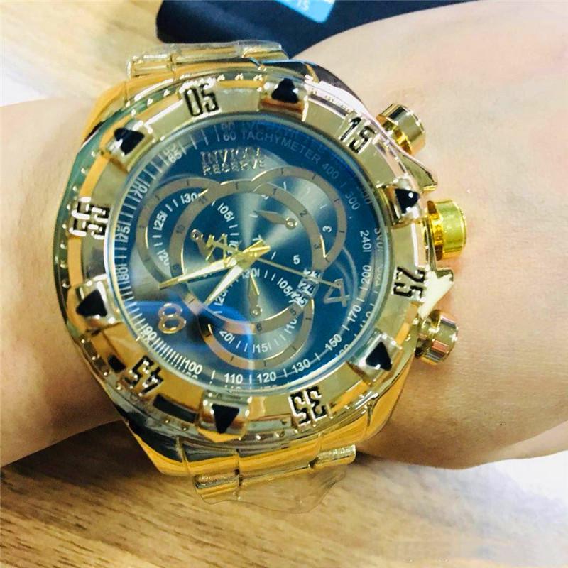 Quality Swiss INVICTA Very large Rotating Dial Super Quality Men Watch Tungsten Steel Multifunction Gold Quartz Watch 2020 High, Slivery;brown
Quality Swiss INVICTA Very large Rotating Dial Super Quality Men Watch Tungsten Steel Multifunction Gold Quartz Watch 2020 High, Slivery;brown