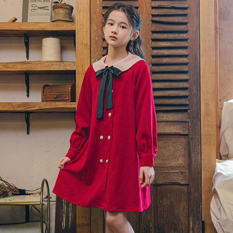 Girl's Dresses Girls Red Dress 2021 Spring And Autumn Long Sleeve Teen Preppy Style Bow Tie Princess Beauty Skirt 5-15 Years, Red;yellow
Girl's Dresses Girls Red Dress 2021 Spring And Autumn Long Sleeve Teen Preppy Style Bow Tie Princess Beauty Skirt 5-15 Years, Red;yellow
