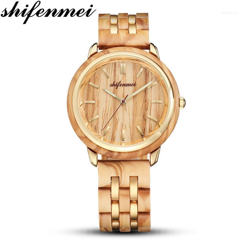 Wristwatches Shifenmei S5503 Female Wooden Quartz Men / Women Watch Simple Wen Lady's Gift Souvenir Lovers Wood Watches1, S5503-men
Wristwatches Shifenmei S5503 Female Wooden Quartz Men / Women Watch Simple Wen Lady's Gift Souvenir Lovers Wood Watches1, S5503-men