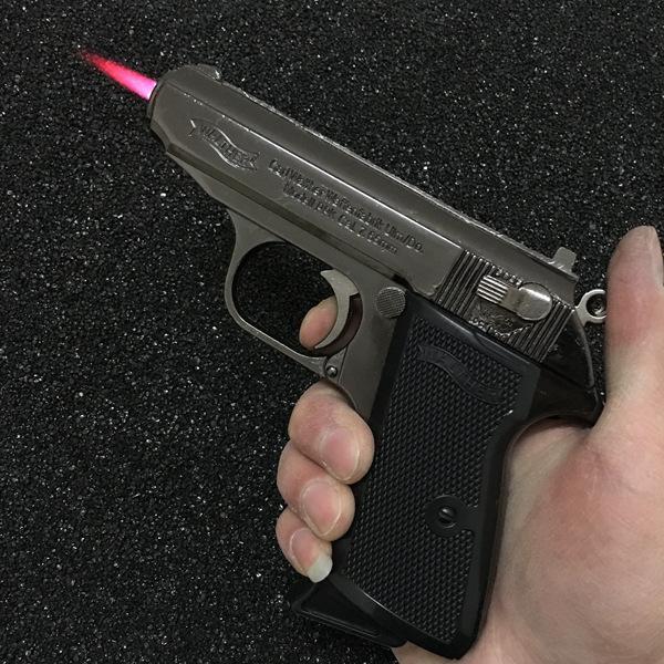 Large Metal Lighter Pistol Browning Military Model Gun Prop Torch Windproof Revolver Type For Cigar Man Gife Actor Props Toys
Large Metal Lighter Pistol Browning Military Model Gun Prop Torch Windproof Revolver Type For Cigar Man Gife Actor Props Toys