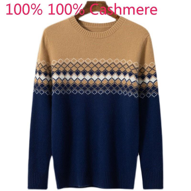 Men's Sweaters Arrival Men 100% Pure Cashmere Autumn Winter Thickened O-neck Computer Knitted Casual Pullover Sweater Size SM L XL 2XL 3XL, White;black
Men's Sweaters Arrival Men 100% Pure Cashmere Autumn Winter Thickened O-neck Computer Knitted Casual Pullover Sweater Size SM L XL 2XL 3XL, White;black