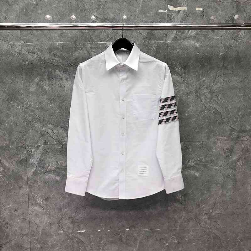 shirt Fashion TB THOM Brand Shirts Men Slim White Striped Long Sleeve Casual Shirt Spring Autumn Oxford Solid Men's Clothing, White;black
shirt Fashion TB THOM Brand Shirts Men Slim White Striped Long Sleeve Casual Shirt Spring Autumn Oxford Solid Men's Clothing, White;black
