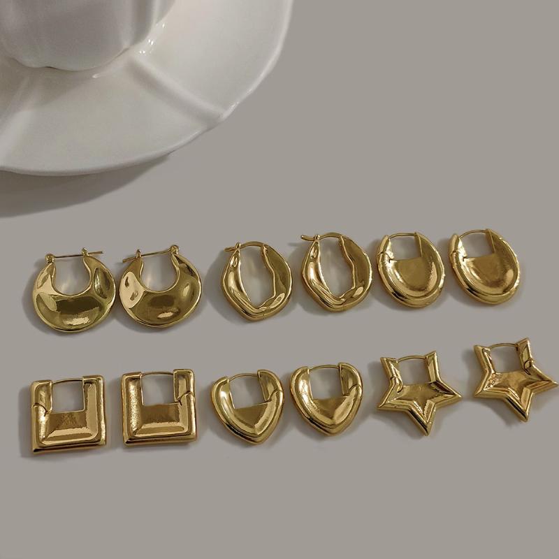 Hoop & Huggie JUST FEEL Gold Color Heart Round Circle Earrings For Women Girls Trendy Simple Geometric Metal 2021 Jewelry Gift
Hoop & Huggie JUST FEEL Gold Color Heart Round Circle Earrings For Women Girls Trendy Simple Geometric Metal 2021 Jewelry Gift