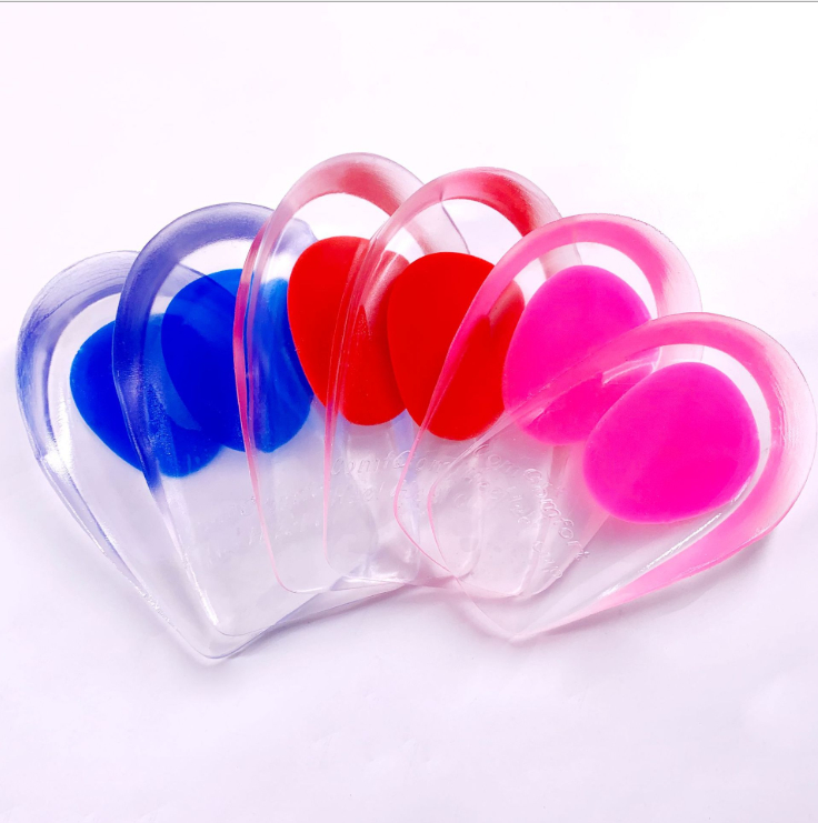 Invisible inner heightening shock absorption silicone heel pressure resistant PU foot cup half size insole, White;pink
Invisible inner heightening shock absorption silicone heel pressure resistant PU foot cup half size insole, White;pink