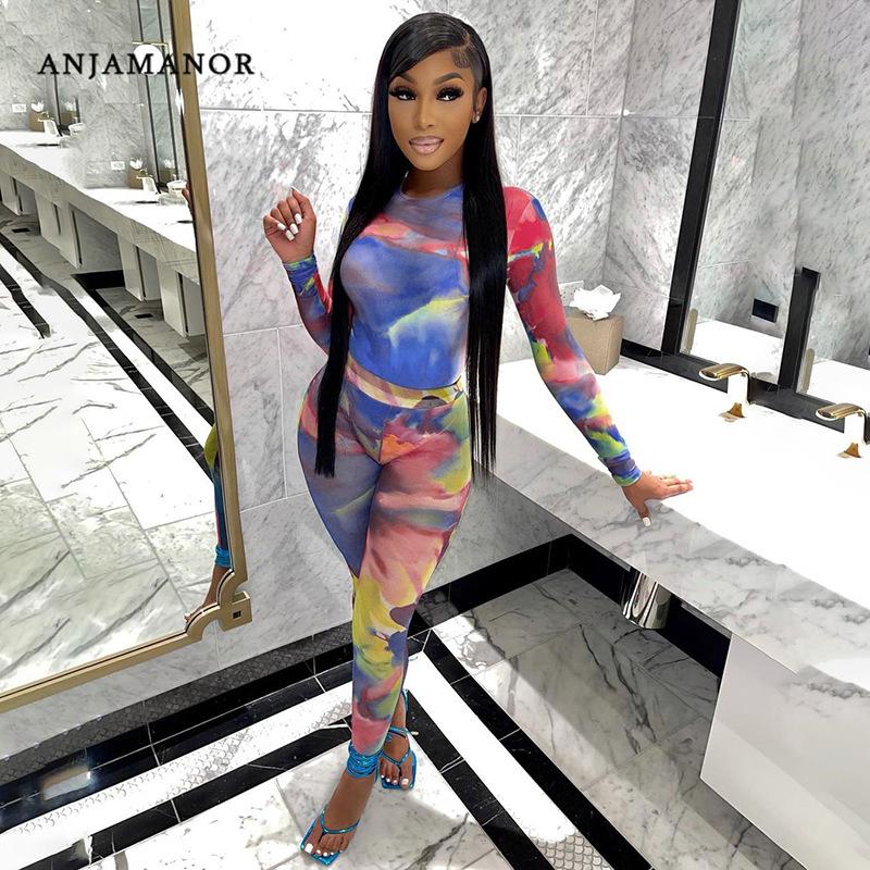Women's Two Piece Pants ANJAMANOR Tie Dye Mesh Sheer Bodycon Sets Sexy Club Outfits For Women 2021 Winter Fashion Jumpsuit D87-CF21, Blue
Women's Two Piece Pants ANJAMANOR Tie Dye Mesh Sheer Bodycon Sets Sexy Club Outfits For Women 2021 Winter Fashion Jumpsuit D87-CF21, Blue