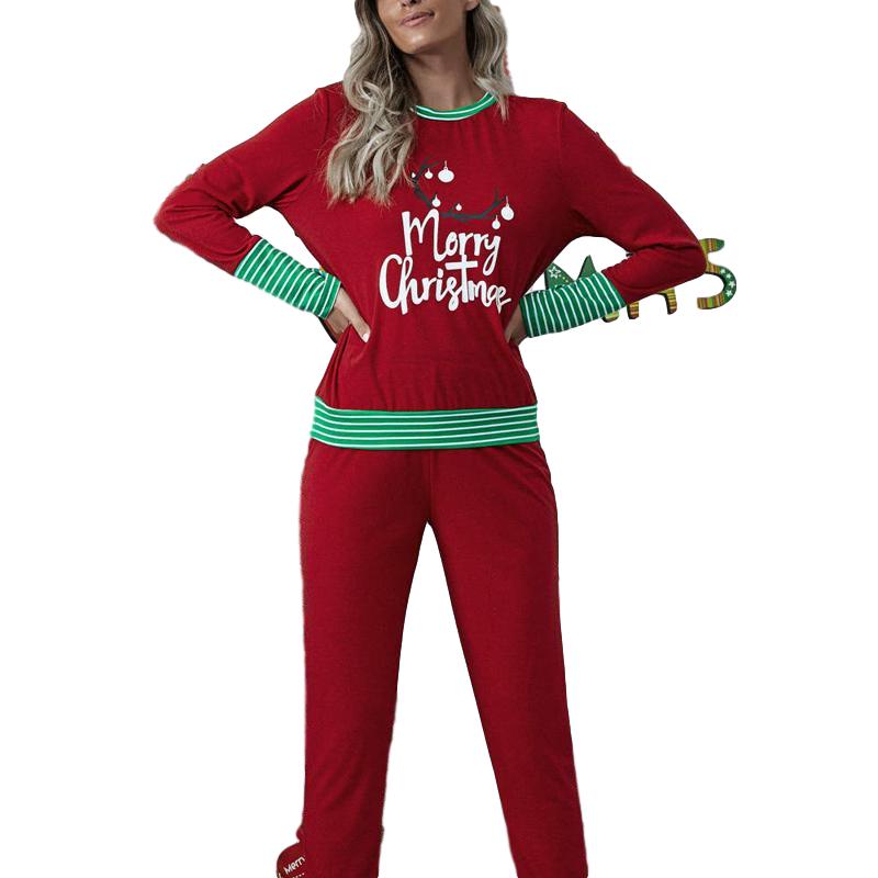 Women' Tracksuits Christmas Letter Print Two Piece Set Women Tracksuit Long Sleeve Pullover And Pants Homewear Outfits Winter Cloting Y1224, Red
Women' Tracksuits Christmas Letter Print Two Piece Set Women Tracksuit Long Sleeve Pullover And Pants Homewear Outfits Winter Cloting Y1224, Red