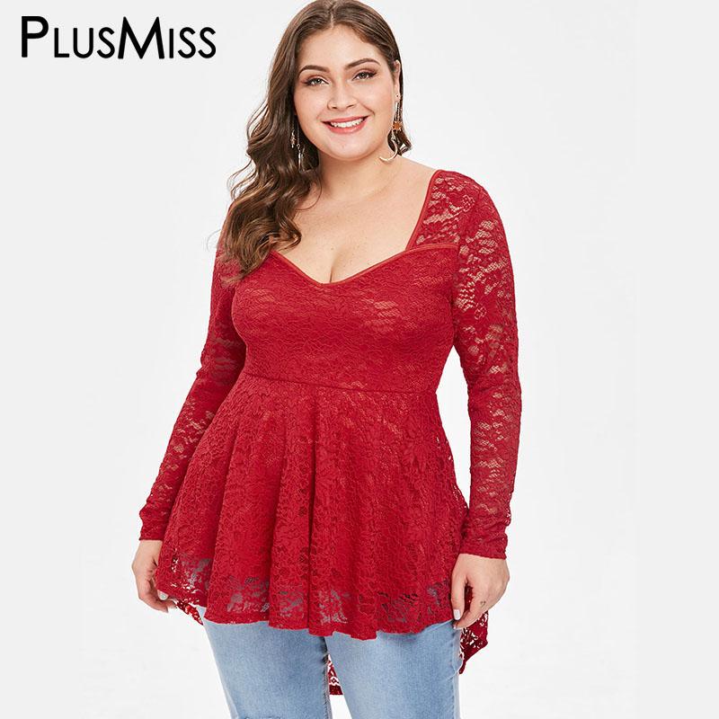 Women's Blouses & Shirts PlusMiss Plus Size 5XL Cut Out Lace Crochet Long Blouse Women Big Backless Open Back Black Sleeve Tops XXXXL XXXL X
Women's Blouses & Shirts PlusMiss Plus Size 5XL Cut Out Lace Crochet Long Blouse Women Big Backless Open Back Black Sleeve Tops XXXXL XXXL X