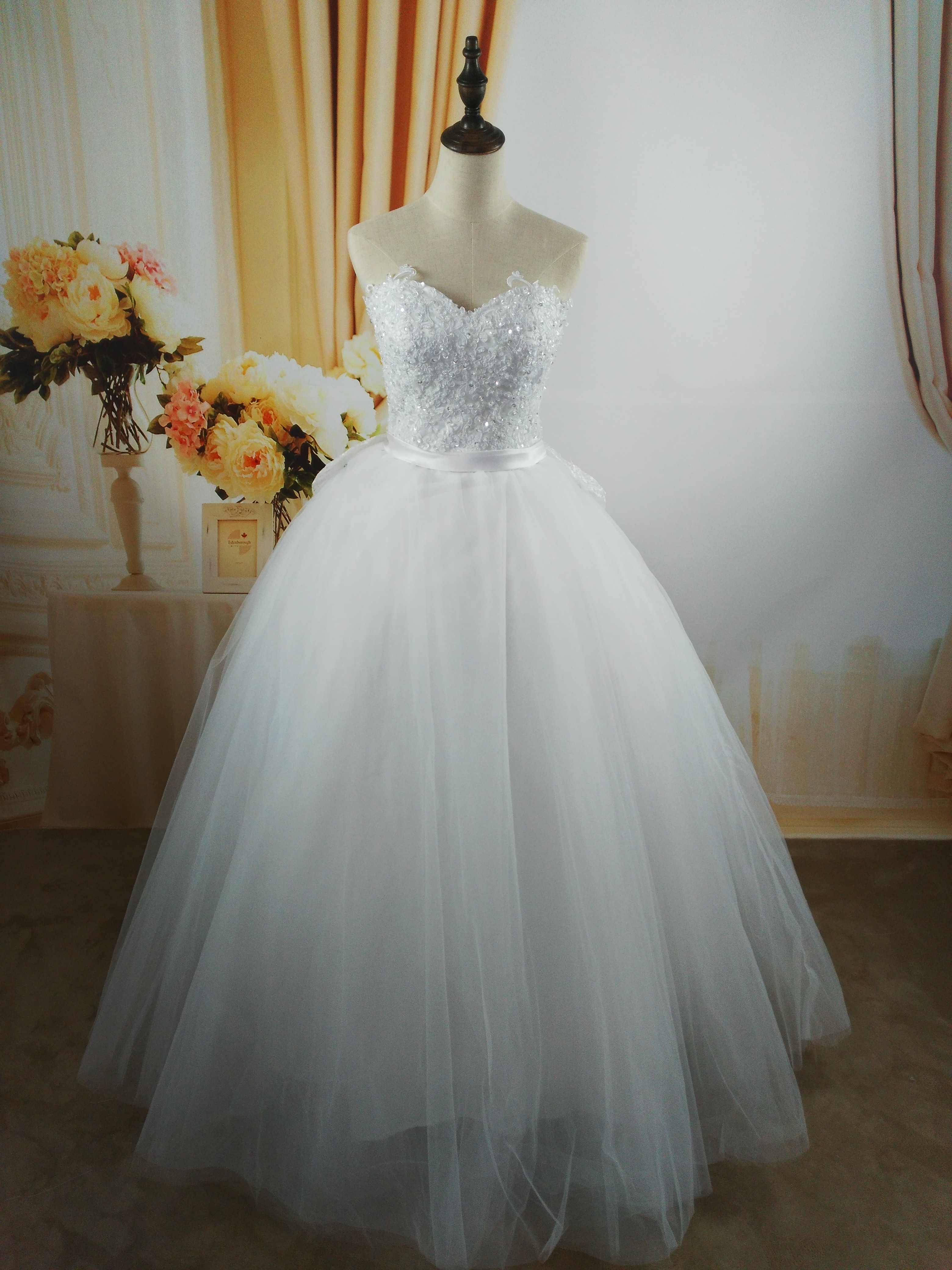 ZJ9008 High Quality Sequins Strapless Fashion White Ivory Brides Dresses Wedding Dress Bride Floor Length plus size maxi formal 2-26W