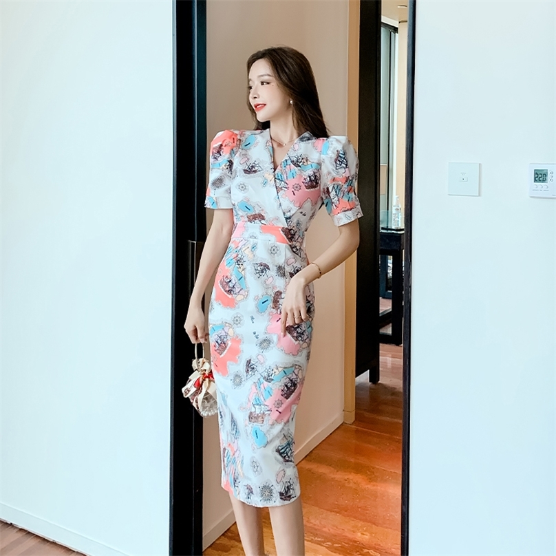 elegant print tight Dress korean ladies Summer Sexy Short Sleeve Flower party sheath Dresses for women clothing 210602, The picture color
elegant print tight Dress korean ladies Summer Sexy Short Sleeve Flower party sheath Dresses for women clothing 210602, The picture color