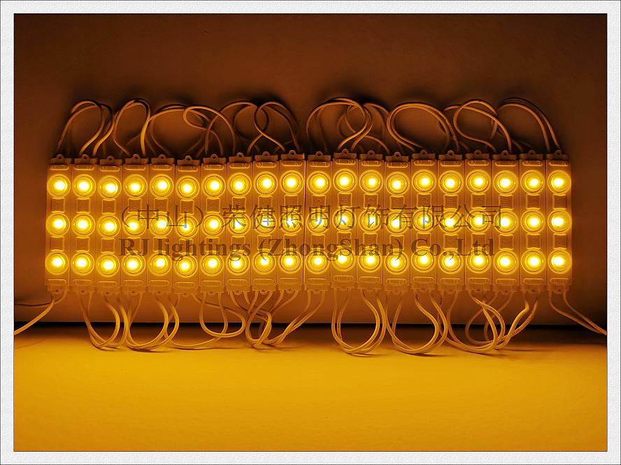 AC 110V 220V input injection LED module light 75mmX14mmX8mm SMD 2835 3 LED 1.8W IP65 waterproof