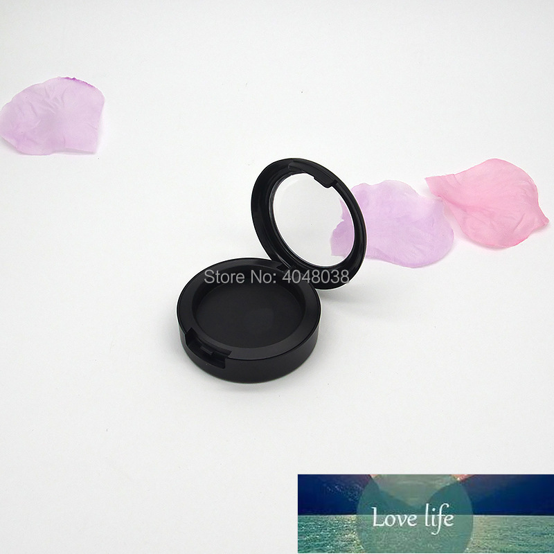 Packing Bottles 36mm Frost Black Empty Blusher Cosmetic Compact Box Plastic Eyeshadow Case Clear Cap Powder Container Lipstick Pallette