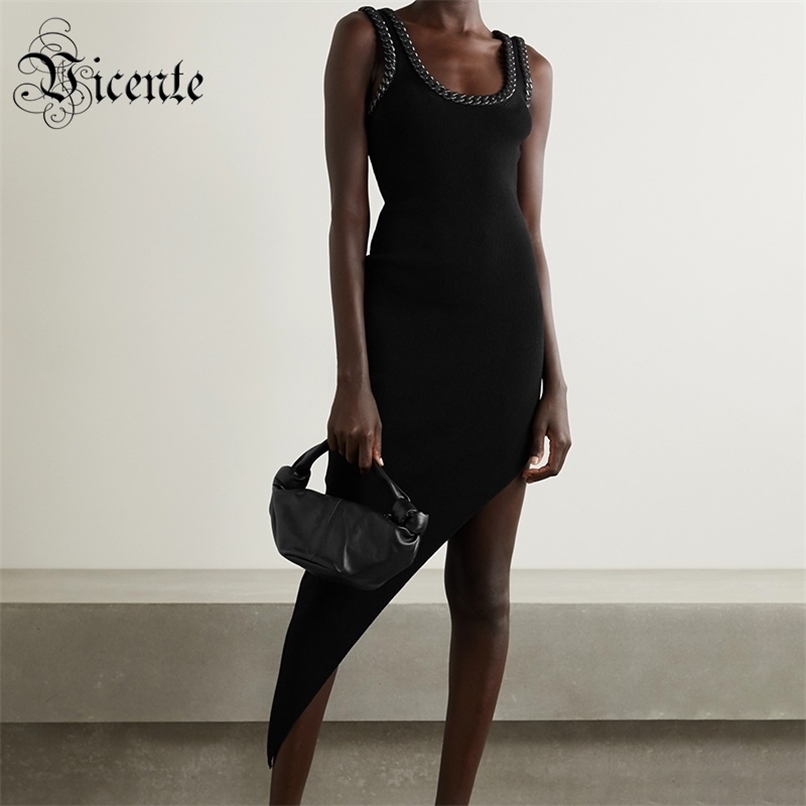Trendy Chain Design Black Midi Dress Sleeveless Celebrity Party Club Bandage Vestido Free 210520
Trendy Chain Design Black Midi Dress Sleeveless Celebrity Party Club Bandage Vestido Free 210520