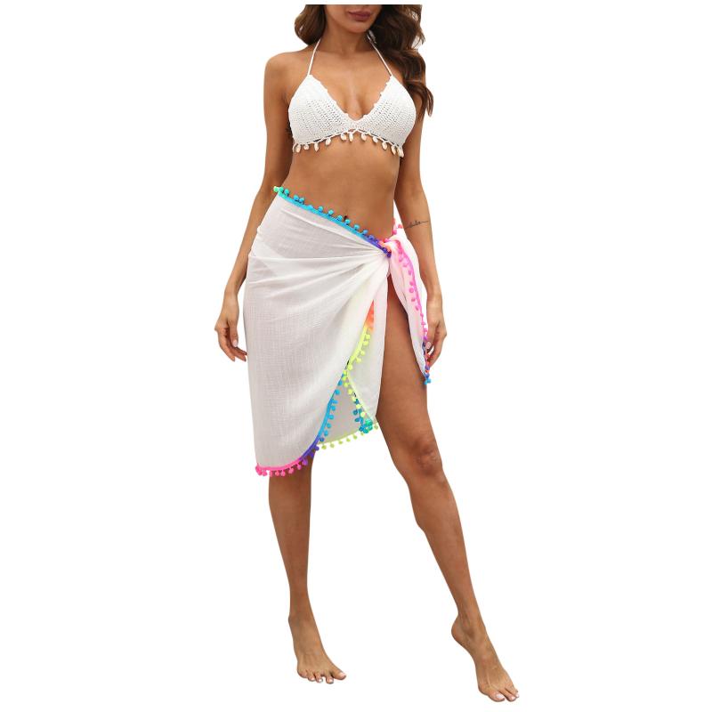 Summer Women Color Tassels Splicing Irregularly One Piece Beach Skirt Fashion Strappy Cover Up Tassel Skirts, Black
Summer Women Color Tassels Splicing Irregularly One Piece Beach Skirt Fashion Strappy Cover Up Tassel Skirts, Black