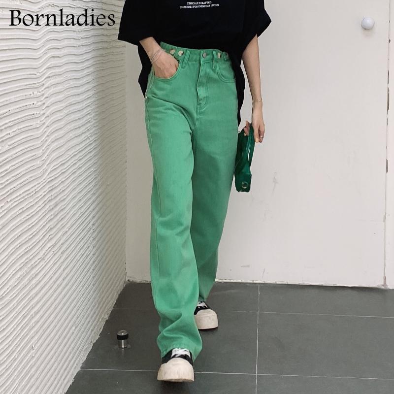 Women's Jeans Bornladies 2022 Woman Straight Long Green High Waist Overlength Cotton Denim Pants Female Widel-leg Floor Trousers, Blue
Women's Jeans Bornladies 2022 Woman Straight Long Green High Waist Overlength Cotton Denim Pants Female Widel-leg Floor Trousers, Blue