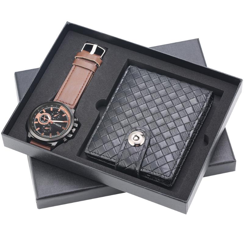Wristwatches Wristwatch Gift Set Men Quartz Watches Brown Leather Watchband Black Wallets Male Purse Fine Birthday Present For Daddy Husband, Black watch wallet
Wristwatches Wristwatch Gift Set Men Quartz Watches Brown Leather Watchband Black Wallets Male Purse Fine Birthday Present For Daddy Husband, Black watch wallet