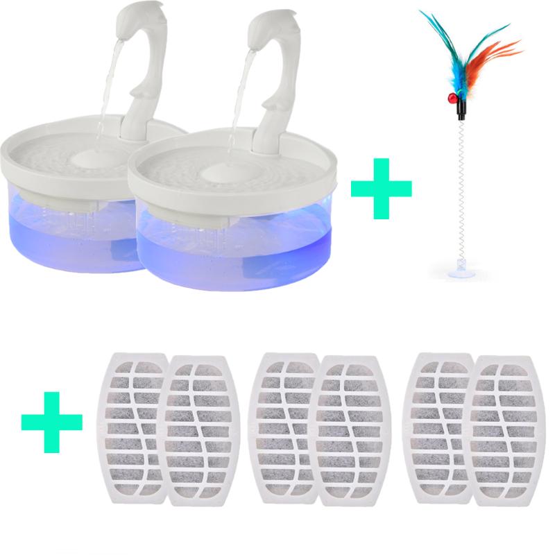 Cat Bowls & Feeders 2L Pet Water Fountain Indoor Drinking Feeder Pets Bowl With LED Indicator And Filters Bird Dispenser
Cat Bowls & Feeders 2L Pet Water Fountain Indoor Drinking Feeder Pets Bowl With LED Indicator And Filters Bird Dispenser